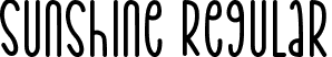 Sunshine Regular font - SunshineRegular.ttf