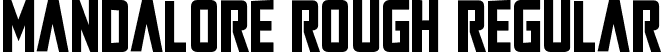 Mandalore Rough Regular font - mandalorerough.ttf