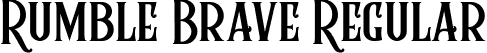 Rumble Brave Regular font - Rumble Brave.otf