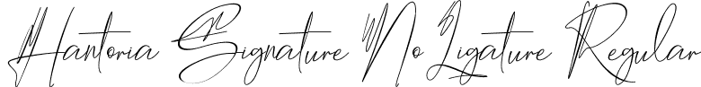 Hantoria Signature NoLigature Regular font - HantoriaSignature.ttf