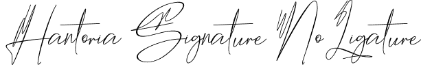 Hantoria Signature NoLigature font - HantoriaSignature.otf