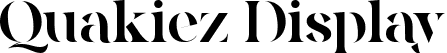 Quakiez Display font - Quakiez.ttf