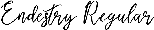 Endestry Regular font - Endestry.ttf