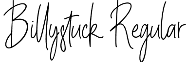 Billystuck Regular font - Billystuck.ttf