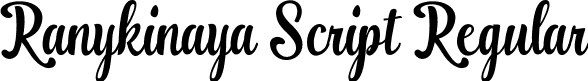 Ranykinaya Script Regular font - Ranykinaya.ttf