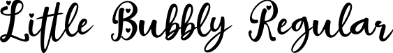 Little Bubbly Regular font - Little Bubbly.ttf