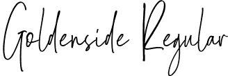 Goldenside Regular font - Goldenside.ttf