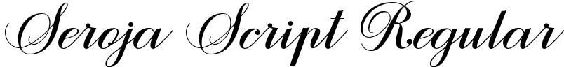 Seroja Script Regular font - Seroja.otf