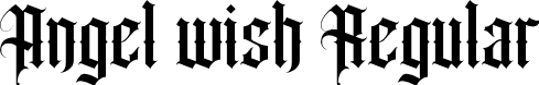 Angel wish Regular font - AngelWishRegular-1G9wM.ttf