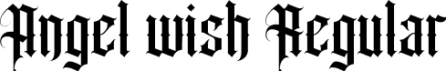 Angel wish Regular font - AngelWishRegular-RpAVe.otf