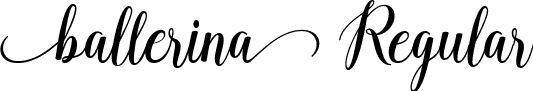 ballerina Regular font - Ballerina.ttf