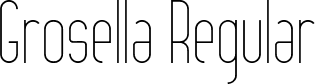 Grosella Regular font - Grosella-SVG.otf