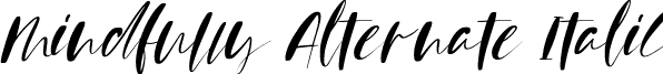 Mindfully Alternate Italic font - Mindfully Alternate Italic.ttf