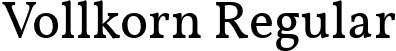 Vollkorn Regular font - Vollkorn-Regular.ttf