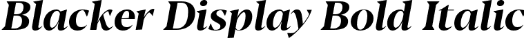 Blacker Display Bold Italic font - Blacker-Display-Bold-italic-trial.ttf