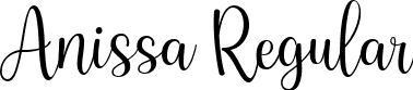 Anissa Regular font - Anissa.ttf