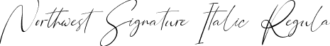 Northwest Signature Italic Regular font - Northwest Signature Italic.otf