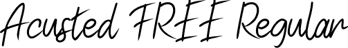 Acusted FREE Regular font - Acusted FREE.ttf