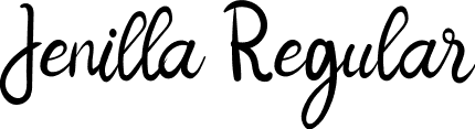 Jenilla Regular font - Jenilla.ttf