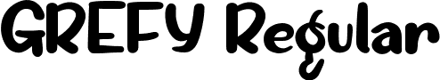 GREFY Regular font - GREFY.ttf