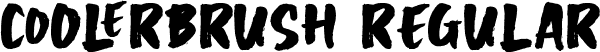 COOLERBRUSH Regular font - COOLERBRUSH.ttf