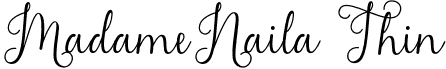 MadameNaila Thin font - MadameNaila.otf