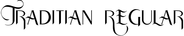 Traditian Regular font - Traditian.ttf