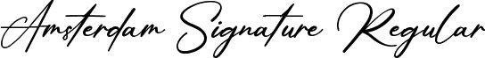 Amsterdam Signature Regular font - AmsterdamSignature-PKO4P.ttf