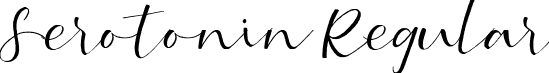 Serotonin Regular font - Serotonin-2OWmK.ttf