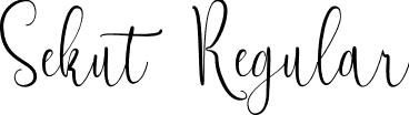 Sekut Regular font - Sekut.ttf