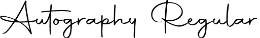 Autography Regular font - Autography.otf