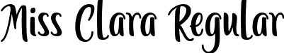 Miss Clara Regular font - Miss Clara [Regular] Font by 7NTypes.otf