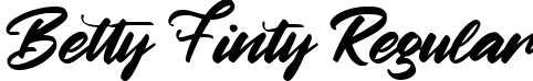 Betty Finty Regular font - Betty Finty.ttf