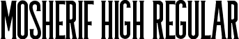 Mosherif High Regular font - Mosherif High.ttf