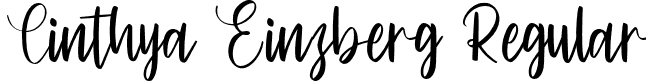 Cinthya Einzberg Regular font - Cinthya Einzberg.otf