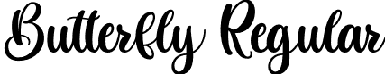 Butterfly Regular font - Butterfly.otf