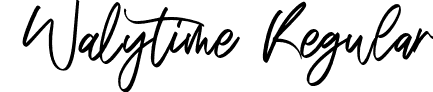 Walytime Regular font - Walytime.otf