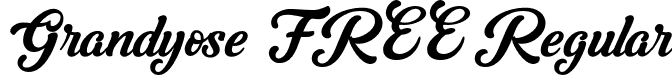 Grandyose FREE Regular font - Grandyose FREE.otf