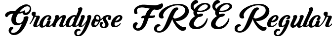 Grandyose FREE Regular font - Grandyose FREE.ttf