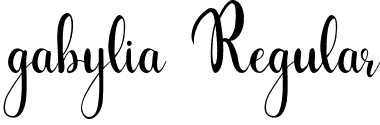 gabylia Regular font - gabylia.otf