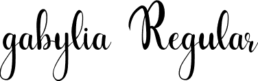 gabylia Regular font - gabylia.ttf