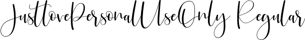 JustlovePersonalUseOnly Regular font - JustlovePersonalUseOnly.otf