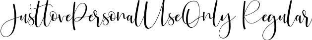 JustlovePersonalUseOnly Regular font - JustlovePersonalUseOnly.ttf