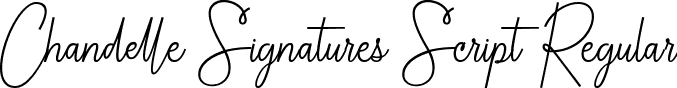 Chandelle Signatures Script Regular font - Chandelle Signatures Demo.ttf