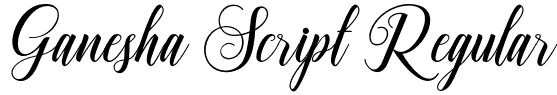 Ganesha Script Regular font - Ganesha Script.otf