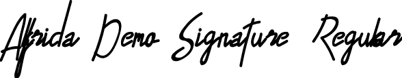 Alfrida Demo Signature Regular font - AlfridaDemoSignature.ttf