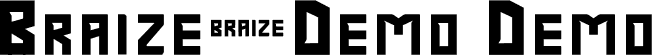 Braize-Demo Demo font - Braize-Demo.ttf