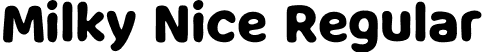 Milky Nice Regular font - MilkyNice.otf