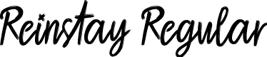 Reinstay Regular font - Reinstay.otf