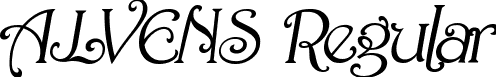 ALVENS Regular font - ALVENS.otf